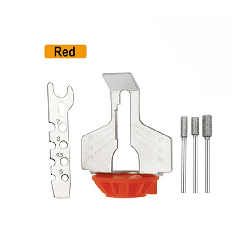 

5 цветов, приспособление для ЗАТОЧКИ ЦЕПНОЙ ПИЛЫ, точилка, адаптер, приспособление для ЗАТОЧКИ ЦЕПНОЙ ПИЛЫ, вращающиеся инструменты