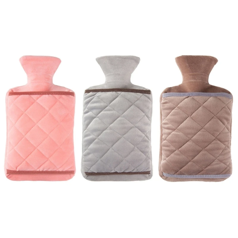 

Hot Water Bottle with Cover Classical Rubber Hot Water Bag Warm Relaxing Heat