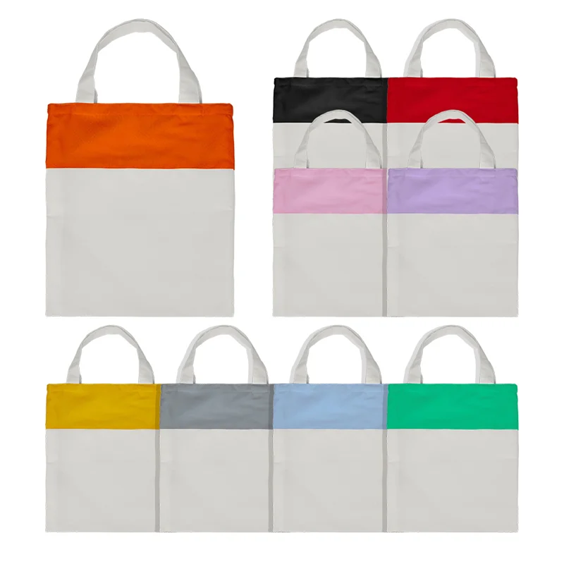 

Sublimation Blank Reusable Eco Friendly Tote Carry Bags Shoulder Shopping Bag Women Ladies Handbag for DIY Custom Logo Gift