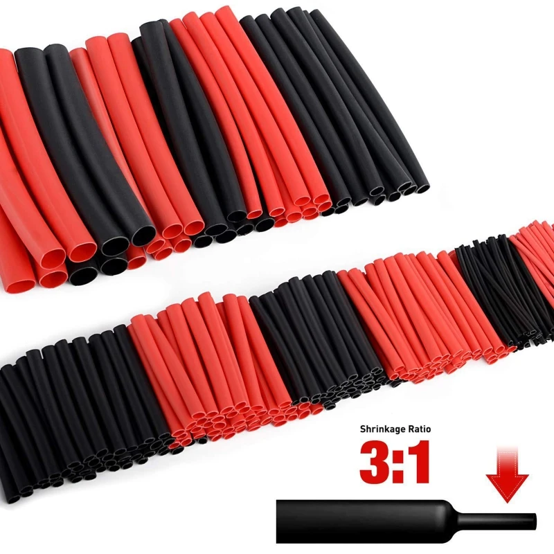 

270x Heat Shrink Tubing 3:1 Electrical Wire Cable Wrap Assortment Kit Waterproof