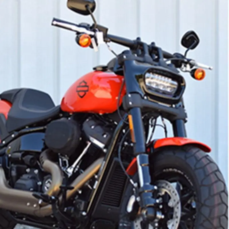 Для Fat Bob фара мотоцикла светодиодный дальний ближний свет белый DRL передняя