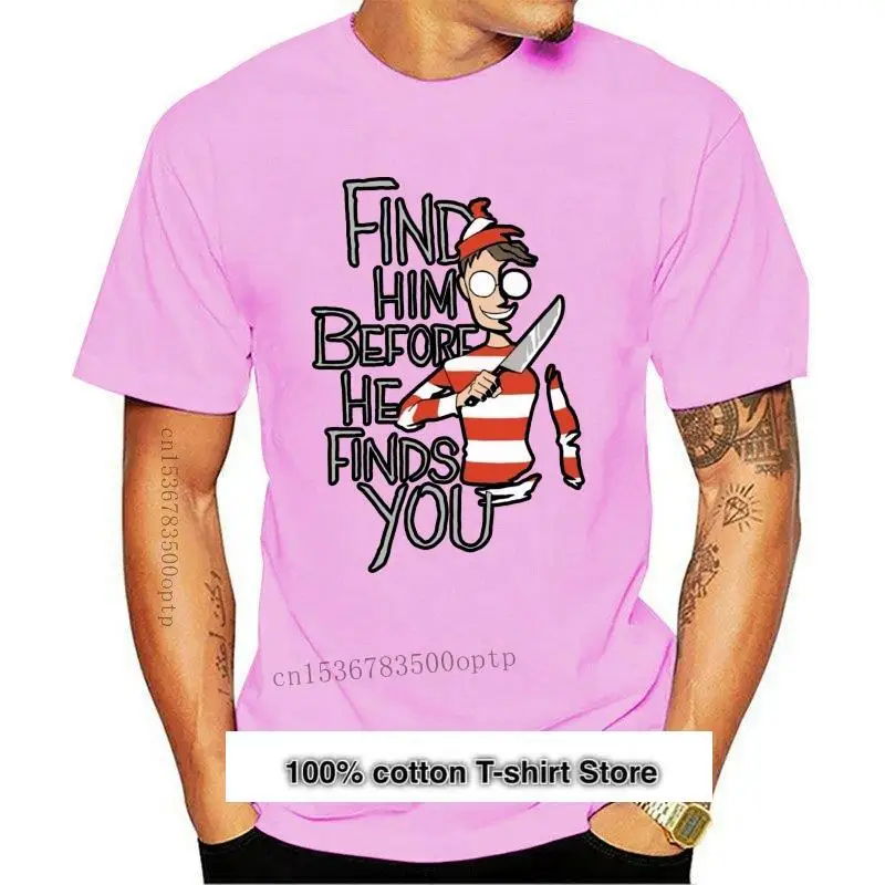 

Wheres-Camiseta Waldo унисекс, веселая камуфляжная кофта для взрослых, Хэллоуин, талисман 2021