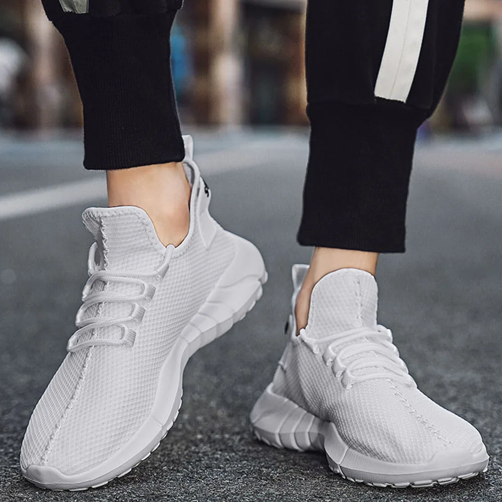 2023 New Men Sport Shoes Running Shoes New Mens Mesh Sneakers Breathable Lightweight Men's Tennis Shoes Plus Size 39-46