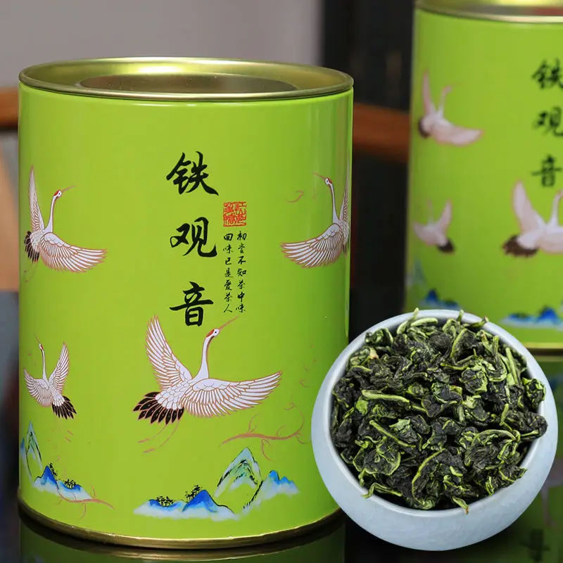 

New Tea Anxi 5A Tieguanyin Tea Alpine Orchid Fragrant Oolong Tea 125g Gift Canned Wholesale