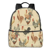 chicken painting adult backpack unisex backpack fashion life backpack suitable for school laptop travel boys and girls