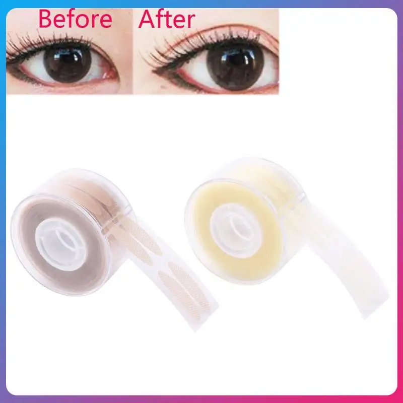 

600Pcs/Pack Eye Lift Strip Double Eyelid Tape Clear Gray Eyelid Stripe Big Eyes Invisible Double Fold Eyelid Sticker Makeup Tool