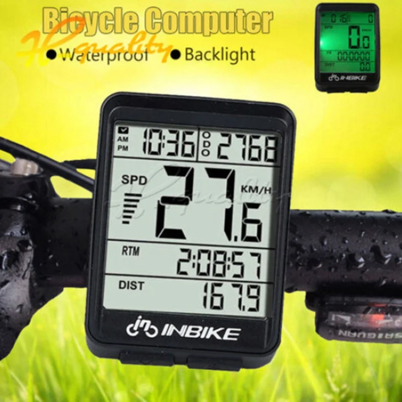 LCD Wireless Cycling Waterproof Bike Computer Bike Speedometer Odometer Speedometer Bicycle liquid crystal Odometer