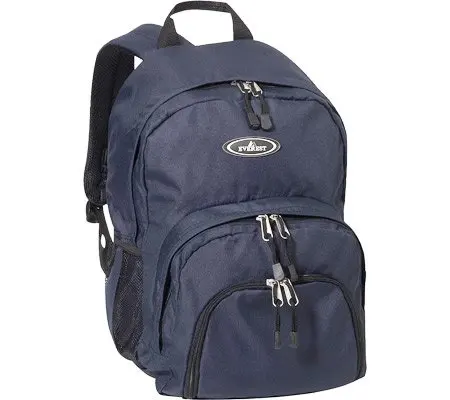 Everest Unisex Sporty Backpack, Navy Blue