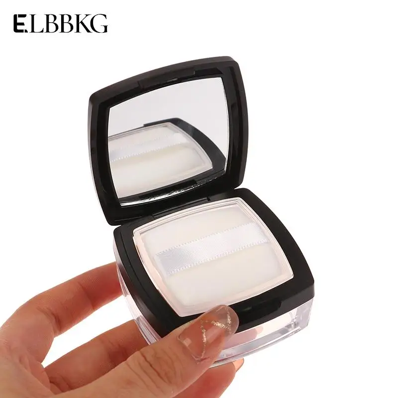 

Travel Makeup Jar Sifter Container Portable Mini 5g Powder Box Empty Sieve Loose Powder Pot Square Box With Powder Puff Cosmetic