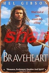 Металлический постер &quotХраброе сердце&quot 8x12 дюймов