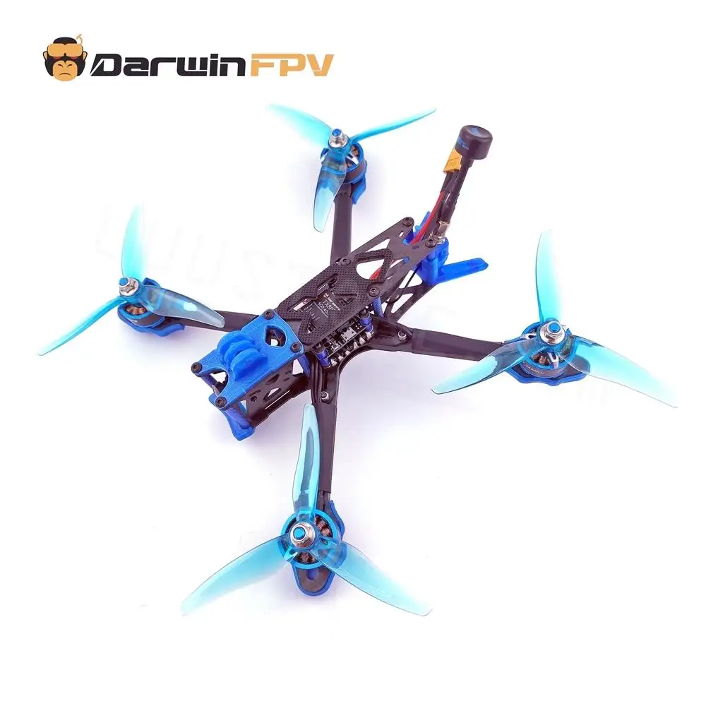 

2022 DarwinFPV Darwin240 FPV Drone PNP Johnny 5 Quadcopters 5Inch 240mm F4 FC 50A ESC 5.8G VTX 1500TVL Camera 2207 2400KV Motor