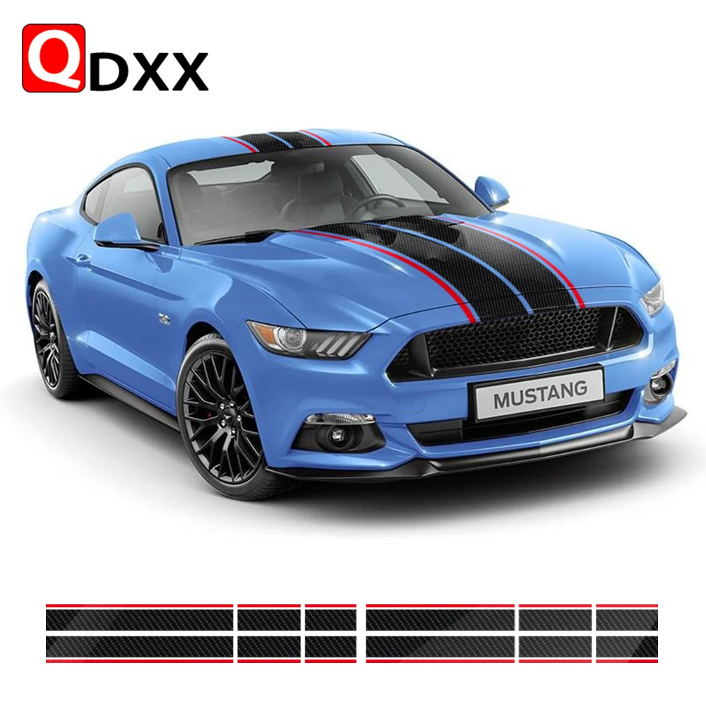 Наклейка на багажник виниловая универсальная с двойной полосой шириной 17 дюймов