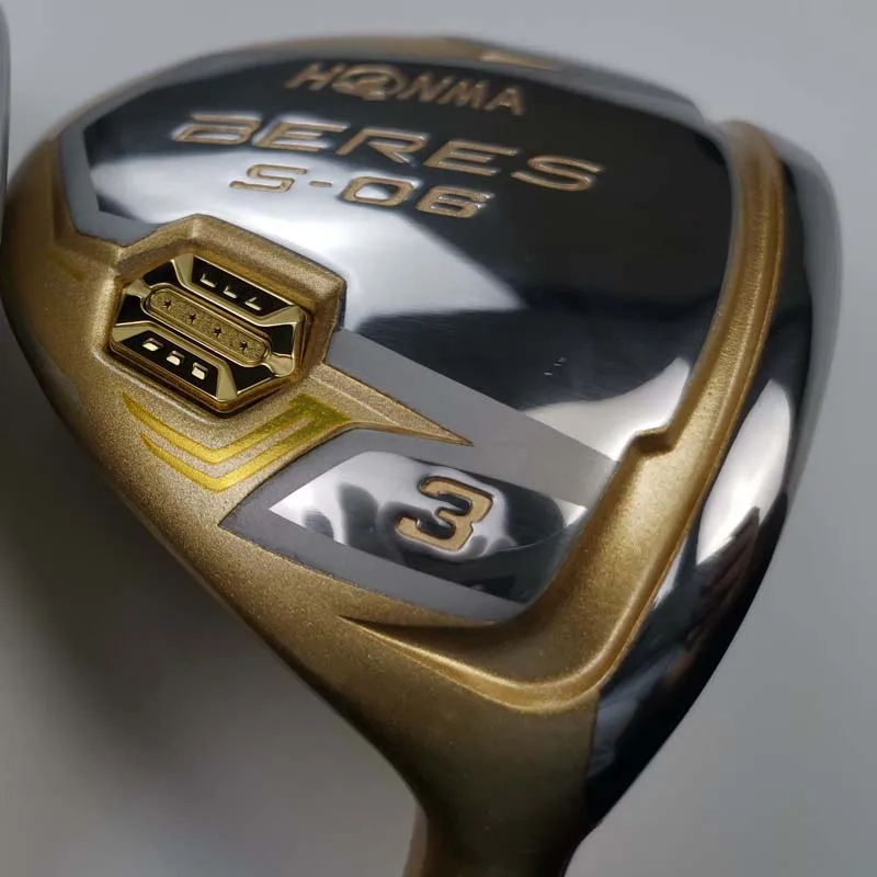 

fairway wood men fashion honma 4 star S-06 3 or 5 woods right hand golf club graphite dedicated shaft S or R with rod cover
