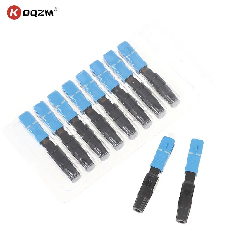 

10 шт. SC оптическое волокно быстрый холодный UPC Быстрый коннектор встроенный волоконно-оптический коннектор Быстрый коннектор холодный SC од...