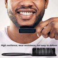 bristle wave hair beard brush hair comb wooden handle large curved comb men natural bristle combs hair styling tools