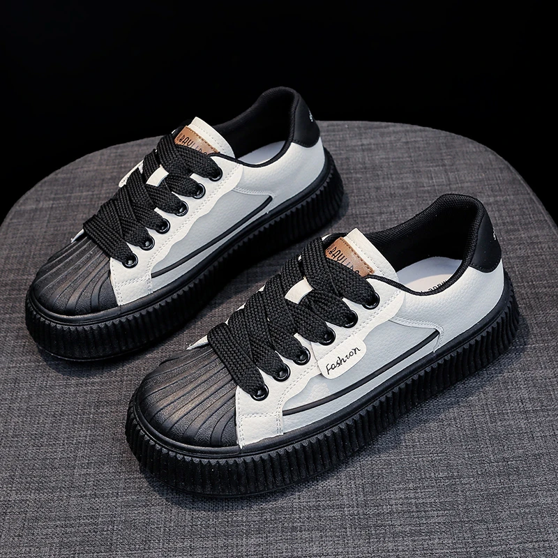 Кроссовки женские на шнуровке Вулканизированная подошва холщовые Повседневная