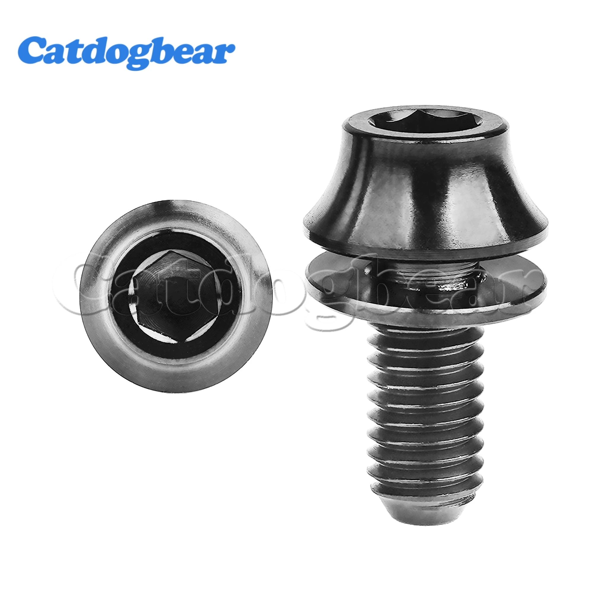 

Титановый болт Catdogbear M5x12 мм с шайбой для крепления велосипедной клетки для бутылки с водой, винт, велосипедная клетка для бутылки с водой, держатель болта