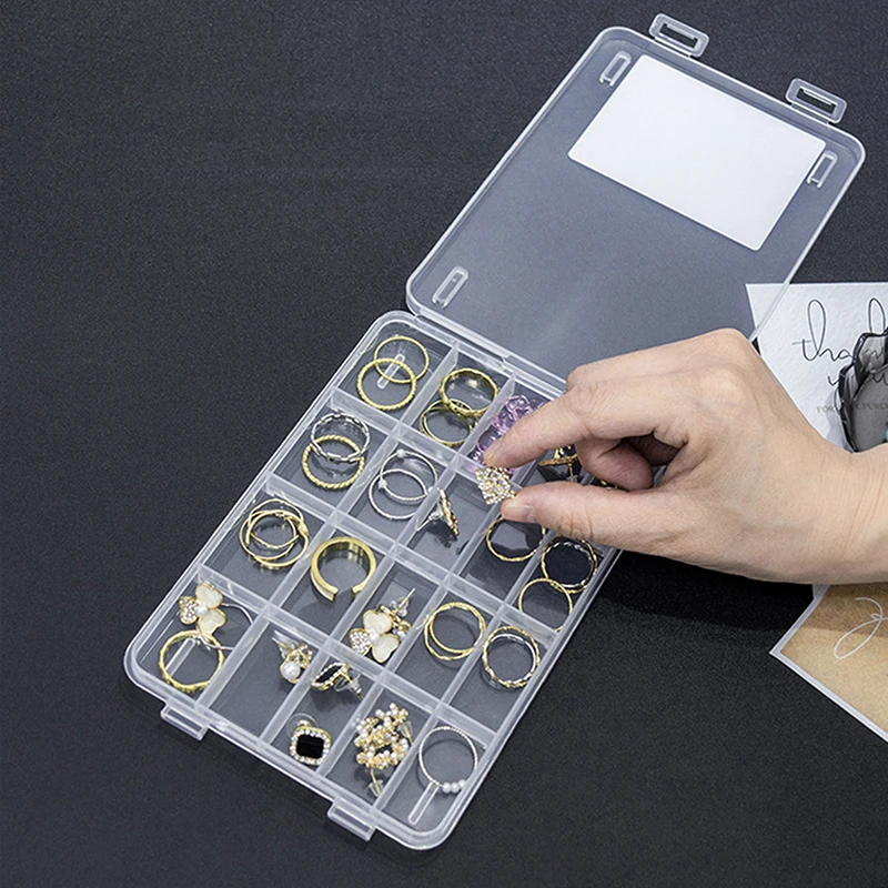 20-сеточный отсек пластиковый прозрачный ящик для хранения дрель ногтей