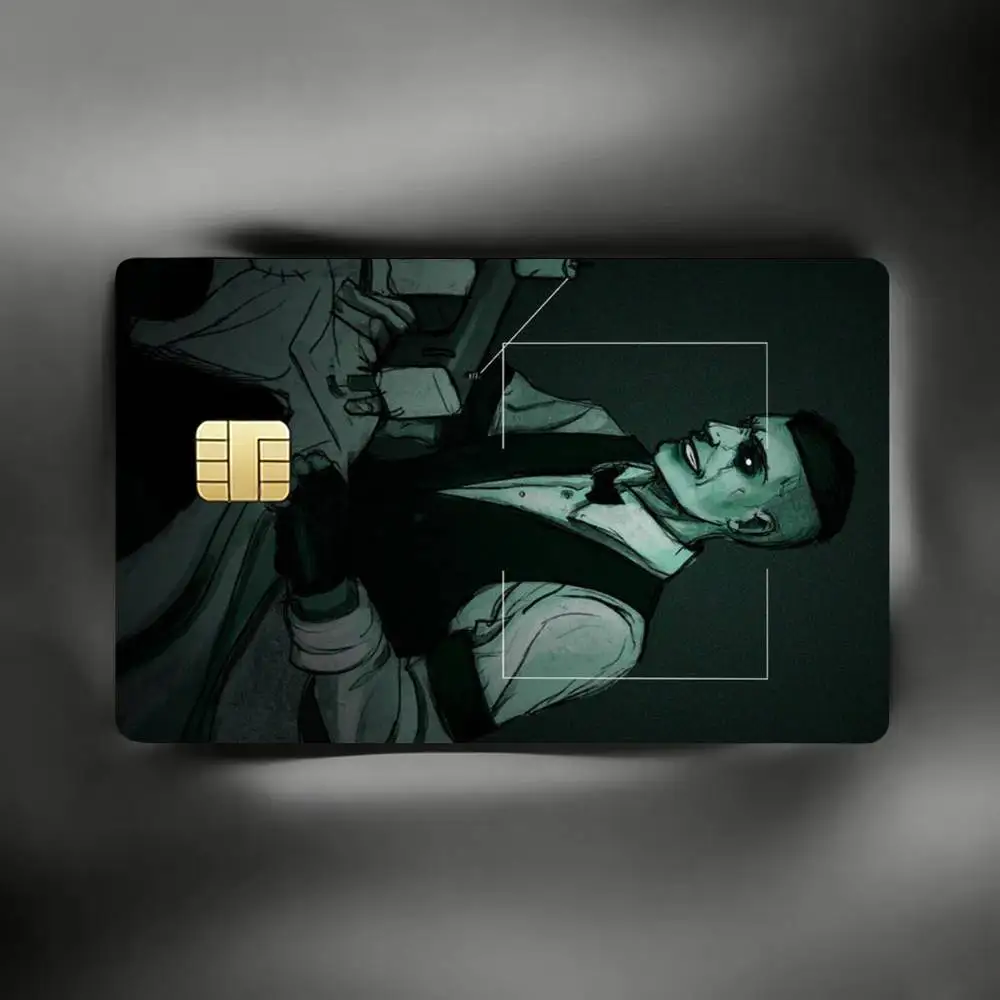 Наклейки-скины E-Eddie G-Gluskin для кредитных карт VISA, банковских, проездных и транспортных карт: защитная пленка-наклейка (art.: 3920db68ea285) - 3920db68ea285