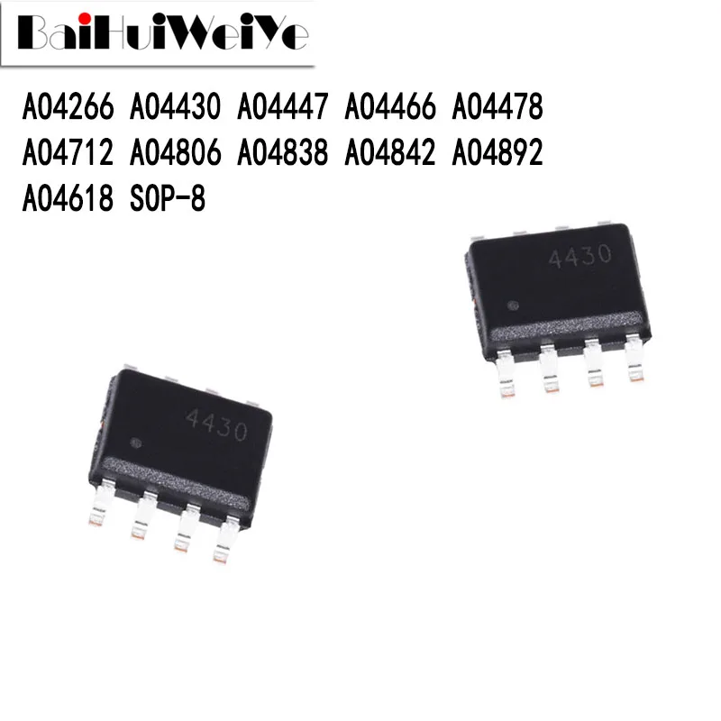 Набор схем AO4266 AO4430 AO4447 AO4466 AO4478 AO4712 AO4806 AO4838 AO4842 AO4892 AO4618 SOP-8 SMD SOP8, чипсет хорошего качества, 10 шт.