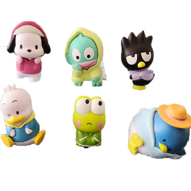 

Kawaii 2022 Новинка Sanrioed понравико Kuromi большая глазная лягушка Сделай Сам кукла Настольное Украшение декоративное украшение подарок на день рож...