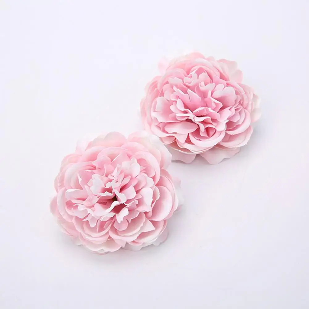 5Pcs Chic Artificial Flower Heads  Vivid Lightweight Fake Peony Heads  Real Looking Baby Shower Centerpieces Floral images - 6