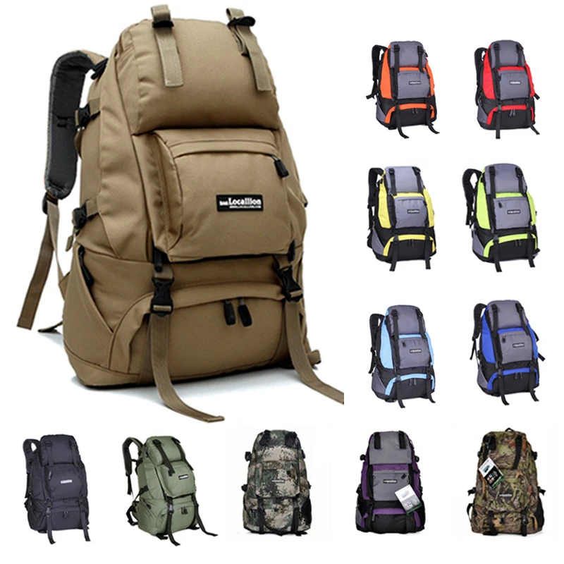 40L Waterproof Travel Bags Breathable Sports Bag Mountaineering Outdoor Backpacks Multi-pocket Trekking Rucksack Camping |