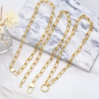 hip hop gold plated lock pendant choker neck metal thick chain necklace men women short sweater choker exquisite jewelry gift