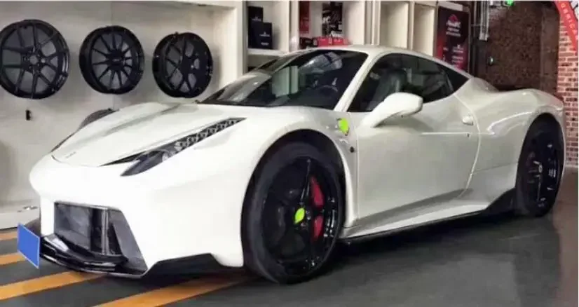 Юбки кузова для Ferrari 458 2011 2012 2013 2014 2015 боковые удлинители комплект губной обшивки