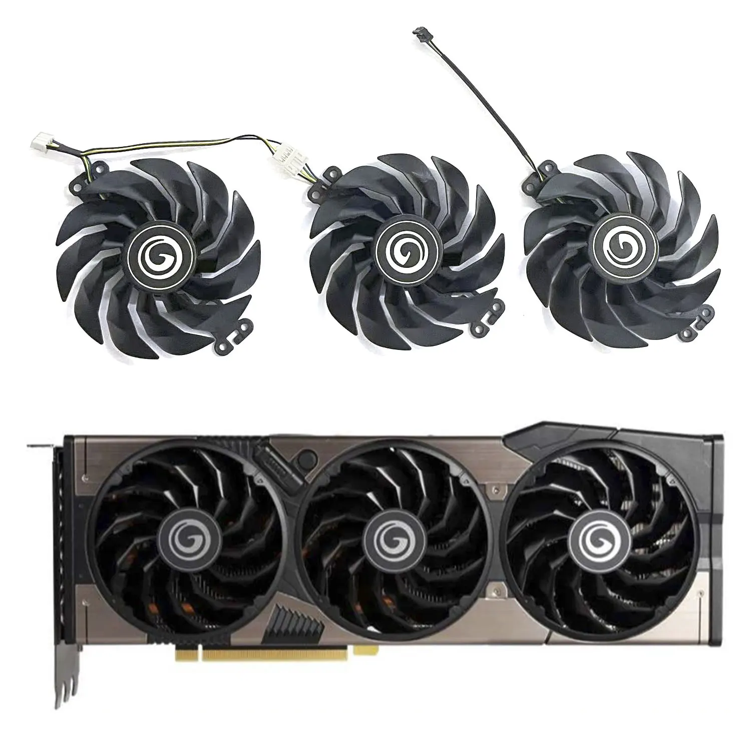 Новый кулер для графического процессора 95 мм 4 контакта Galaxy KFA2 GeForce RTX 3090 3080 3070 3060