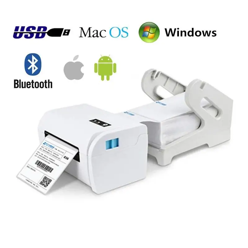 Product Sticker 40-110mm General Express Waybill Shipping Label USB Mobile Phone Bluetooth Thermal Barcode Printer |