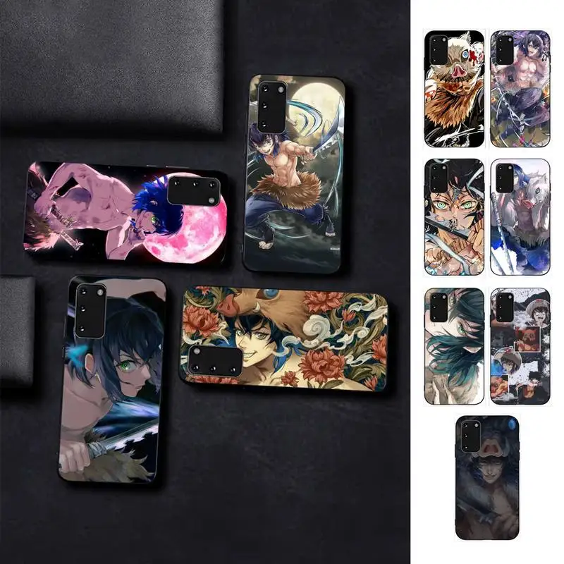 

BANDAI Demon Slayer Hashibira Inosuke Phone Case for Samsung S10 21 20 9 8 plus lite S20 UlTRA 7edge