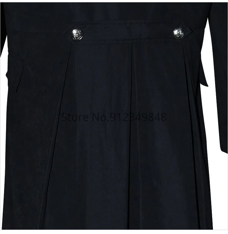 Мужская длинная куртка в стиле стимпанк средневековая ретро Готический