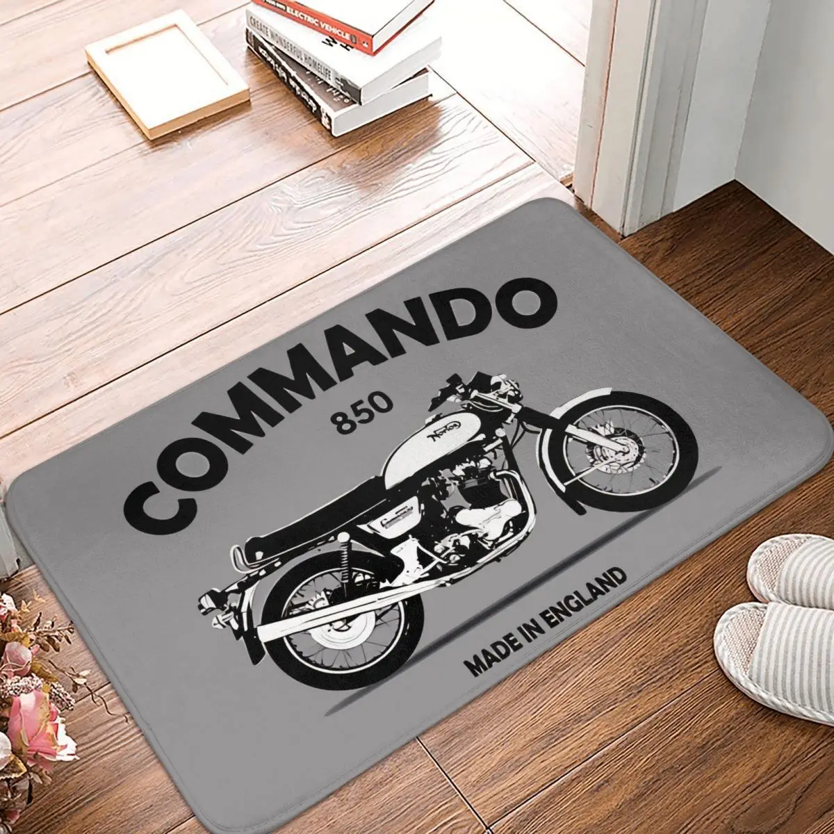 

Motorcycle Non-slip Doormat Commando 850 Made In England Bath Kitchen Mat Prayer Carpet Indoor Pattern Decor