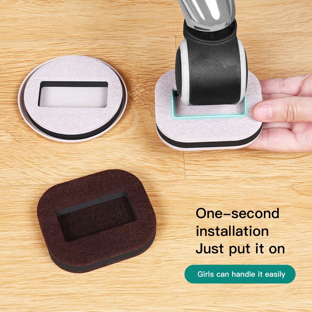 

Chair Wheel Anti Vibration Office Chair Wheel Stopper Floor Protectors Prevent Scratches Anti-slip Mat Roller Fixing Pad Parts