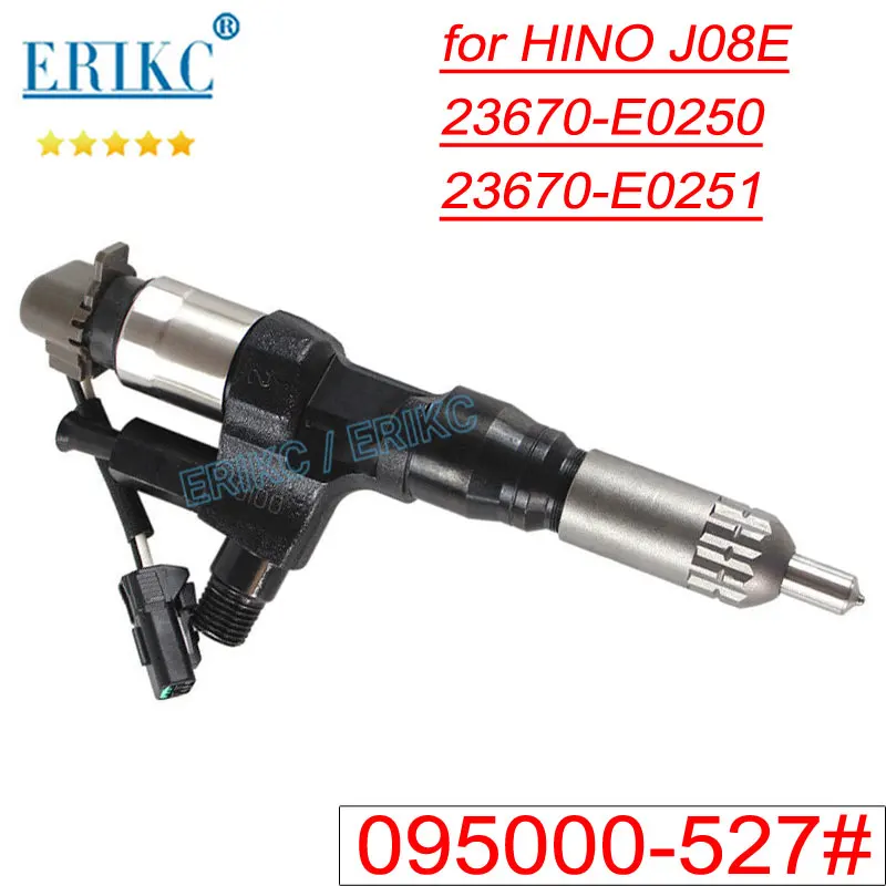23670-E0251 095000-5271 инжектор системы питания с общей топливной магистралью 095000-5272 в сборе 095000-5270 для DENSO Hino 500 J08E 23670-E0250