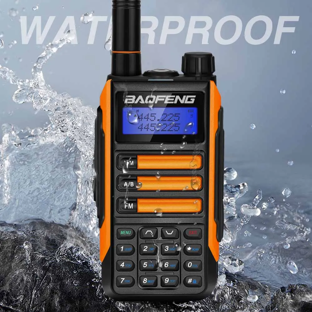 BaoFeng UV-16 Plus 10w High Power Walkie Talkie TYPE-C Charger Long Range Waterproof UV16 Plus Transceiver Ham Two Way Radio