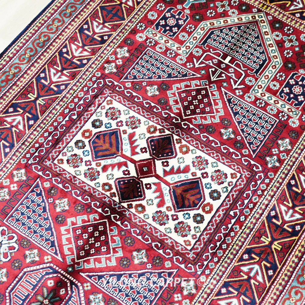 Рисунок 4 - Плетеный вручную шелковый Племенной ковер 91x152 см