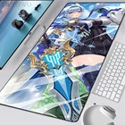 Коврик для мыши, домашний коврик для клавиатуры под заказ, настольные коврики, коврики для мыши Genshin Impact Eula, офисный мягкий Противоскользящий коврик из натурального каучука