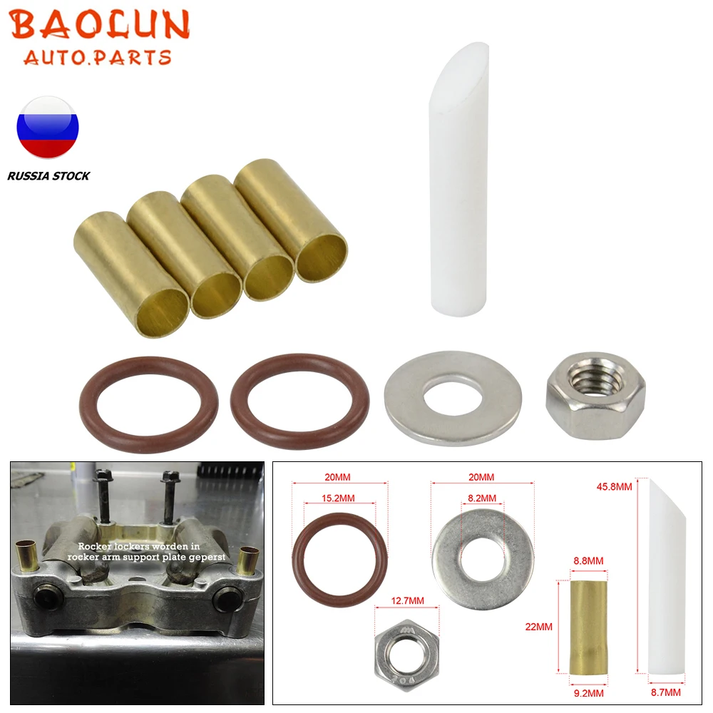 

BAOLUN 1 Set Motorcycle Rocker Lockers Bushings Rocker Shaft Insert For Twin Cam End Ticking Noise DK-RL-TC