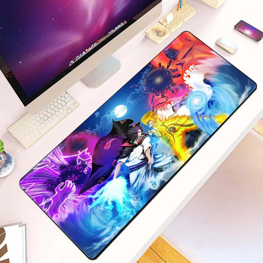 

Anime Uzumaki Naruto Mousepad HD Printing Computer Gamers Locking Edge Non-slip Mouse Pad XXL90x40cm Keyboard PC Desk Pad