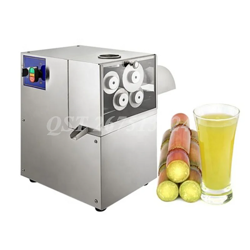 

Commercial Electric Sugar Cane Sugarcane Press Juice Juicer 3/4 Rollers with Cooling Air Vents Sugar Cane Extractor Squeezer