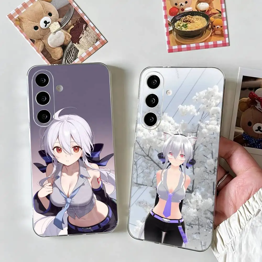 Фото Чехол для телефона Virtual Singer Y-Yowane Haku для Samsung A10,12,20,21S,30,31,40,50,51,52,70,71, прозрачный чехол №1