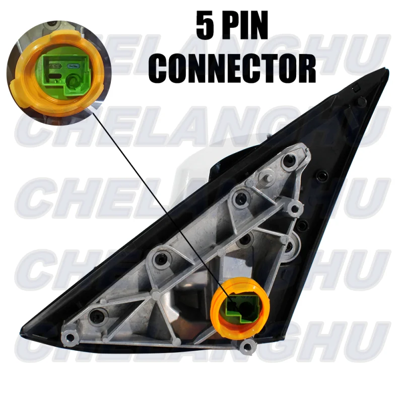 Для BMW X6 F16 2014 2015 2016 2017 2018 правое боковое 5-контактное белое окрашенное с подогревом