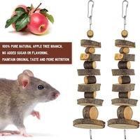 natural wooden chew toy bite resistant snack toys to relieve boredom for parrot chinchilla hamster rabbit