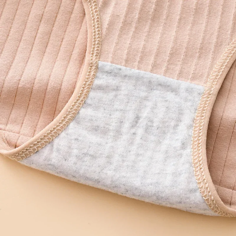 3 шт. сексуальное однотонное нижнее белье для девочек студенческие милые трусы со