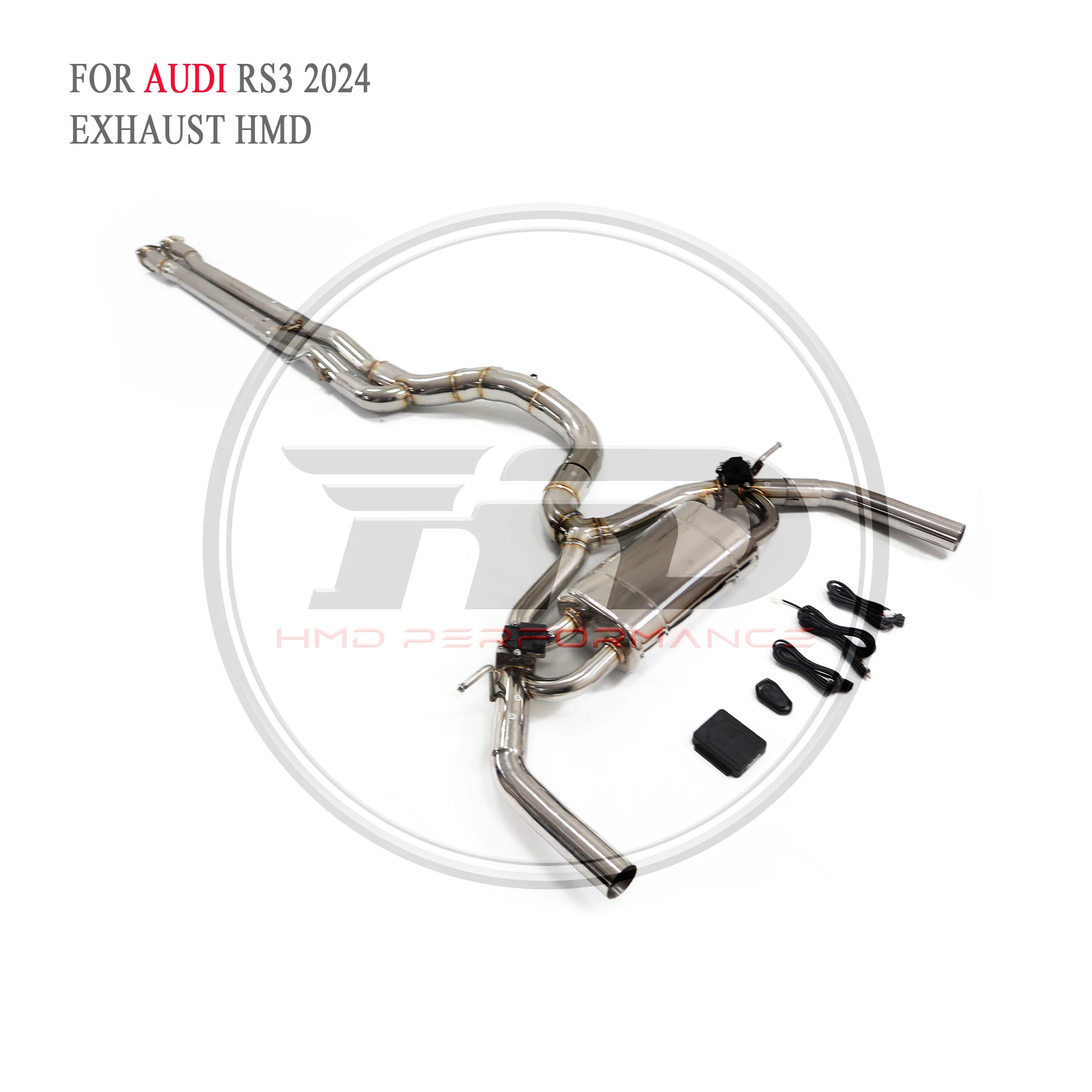 Выхлопная система HMD из нержавеющей стали Performance Catback для Audi RS3 2024 глушитель с