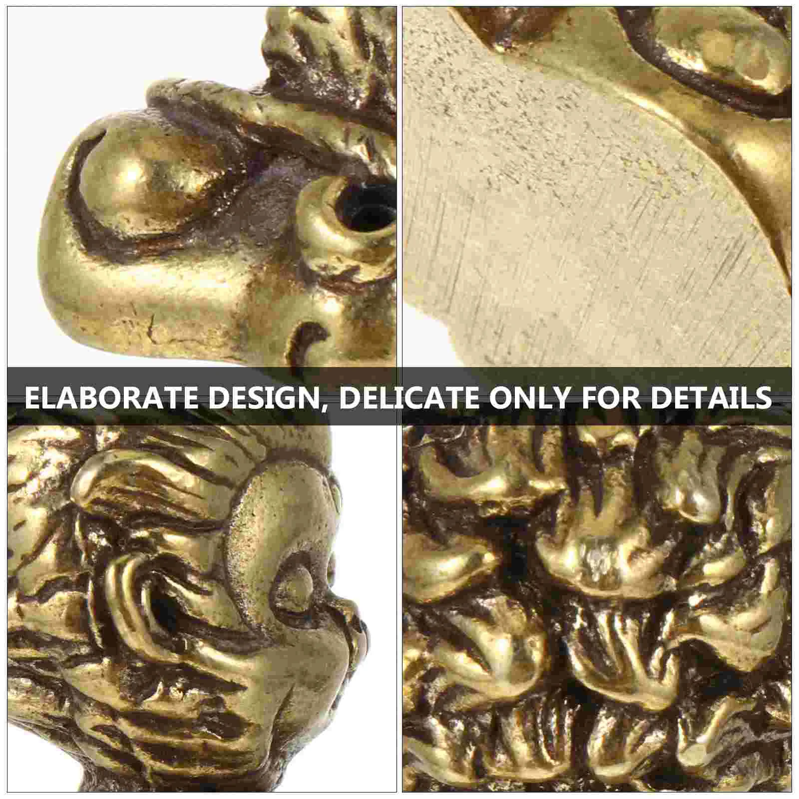 Сунь Укун украшения миниатюрная статуя Король обезьян латунь Будда медь ретро