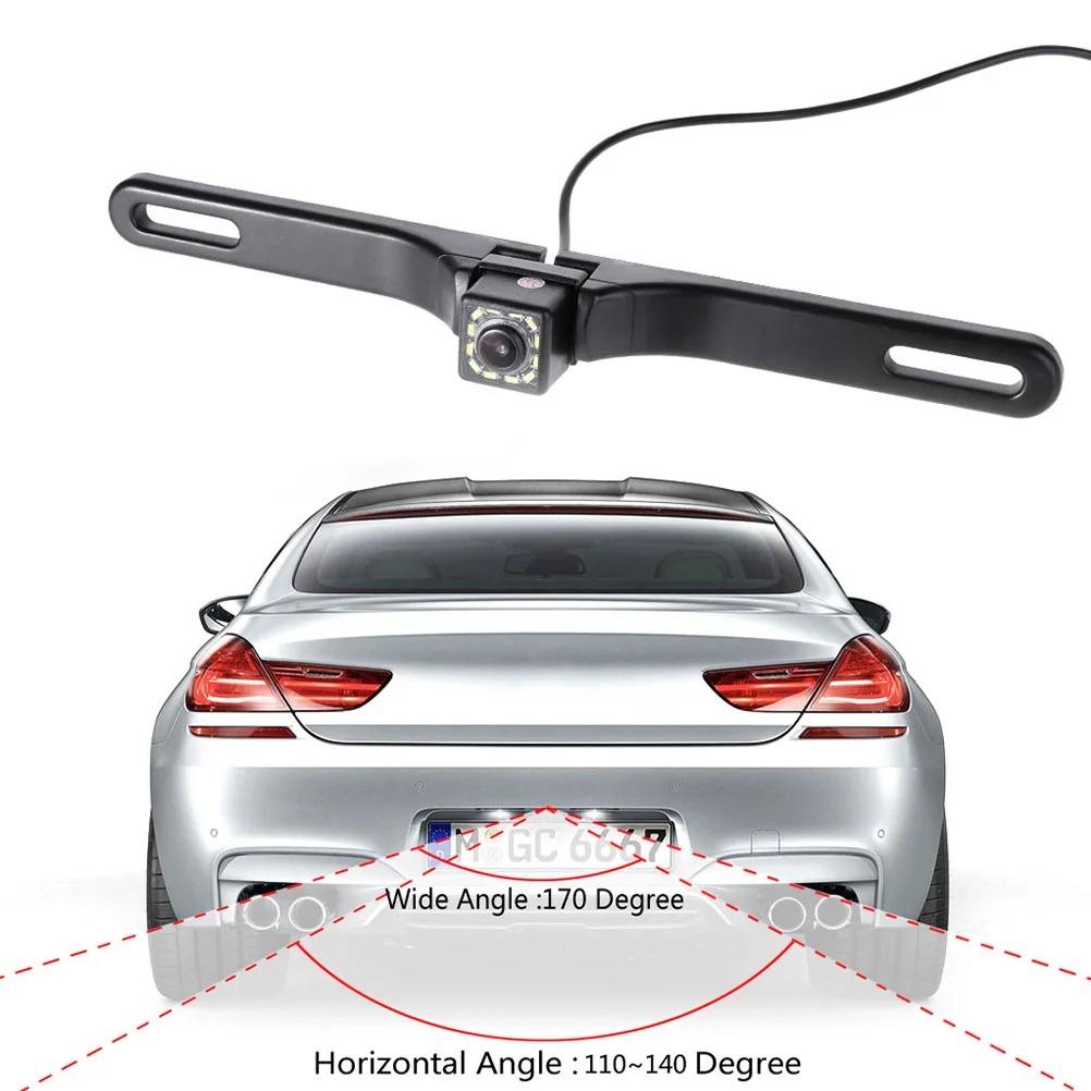 

1 Set Backup Camera Plate Mount Wide Angle Rear View Camera Backup Camera for Car Vehicle