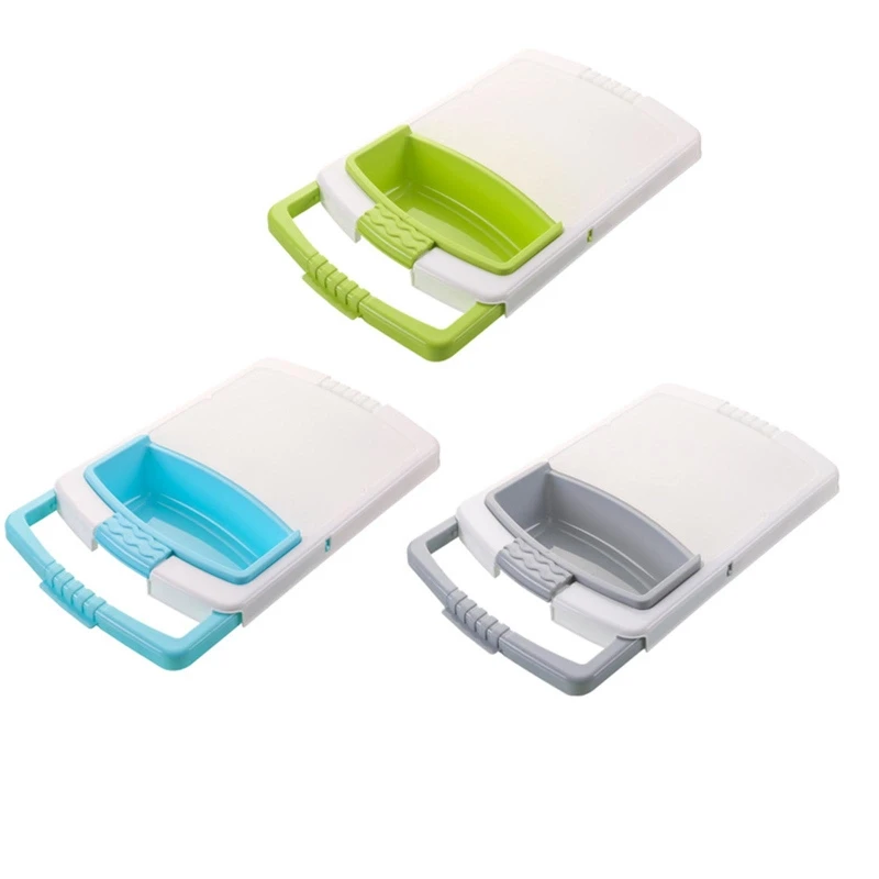 

Cutting Board with Telescopic Handle Drain Rack Sink Storage Shelf Basket for Home Kitchen egetable Fruit Draing Holder